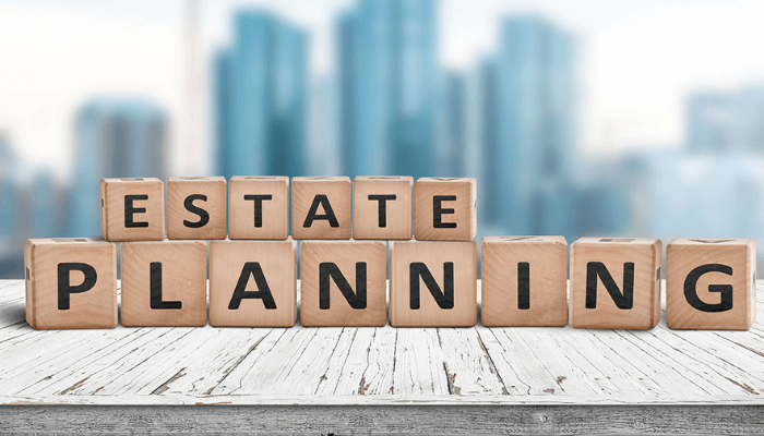 Wooden blocks spelling Estate Planning
