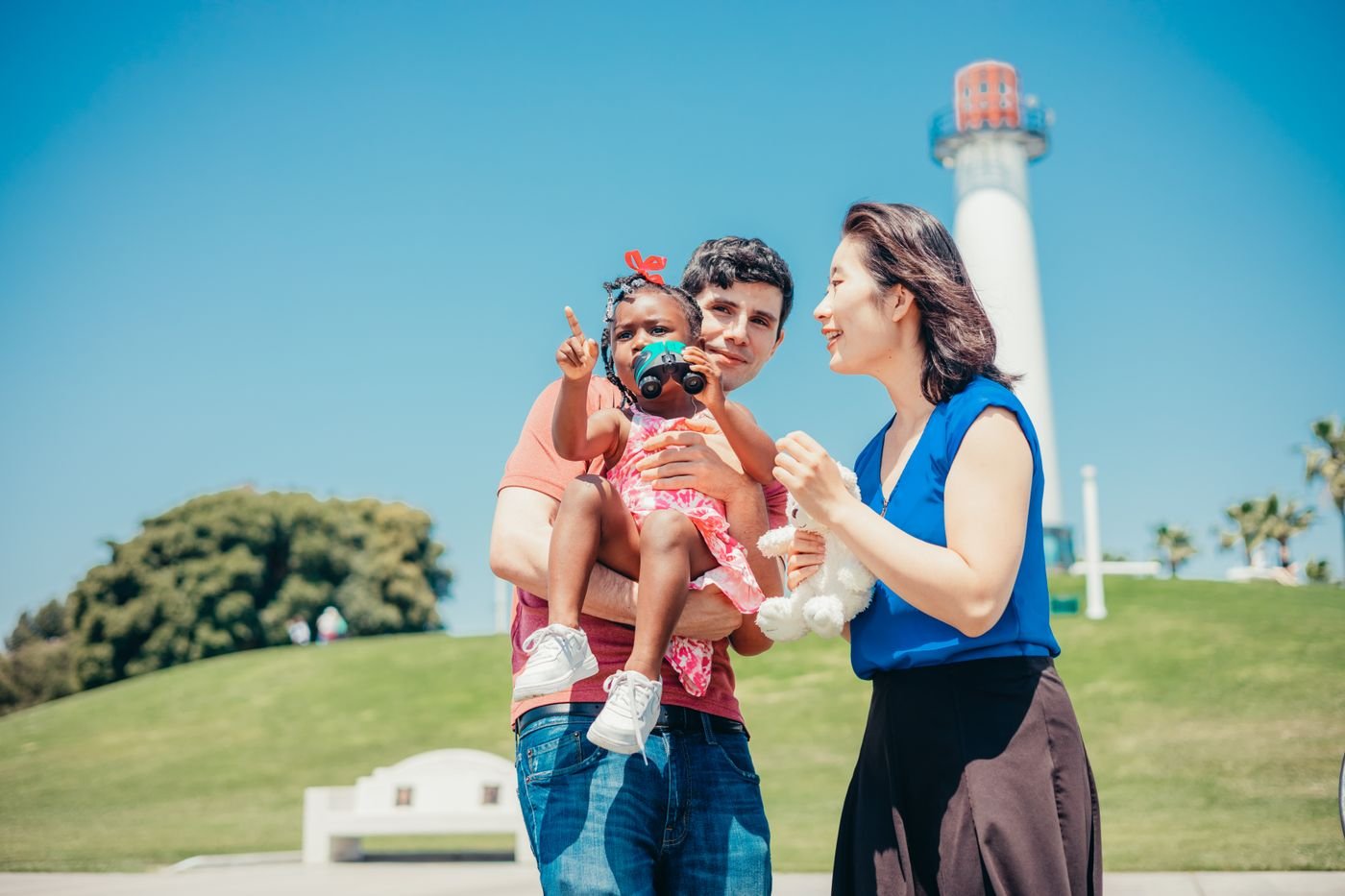 Family spending time together outdoors